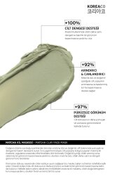 KOREACO Matcha Mucize Yüz Kil Maskesi | Pürüzsüzleştirici Arındırıcı Canlandırıcı 100 ml - 2