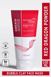 KOREACO Red Dragon Bubble Clay Yüz Maskesi | Tazelenme Parlaklık Nemli ve İpeksi Köpüren Yüz Maskesi 100 ml - 1