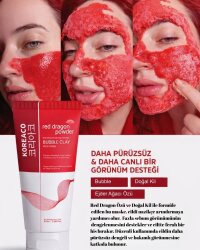 KOREACO Red Dragon Bubble Clay Yüz Maskesi | Tazelenme Parlaklık Nemli ve İpeksi Köpüren Yüz Maskesi 100 ml - 3
